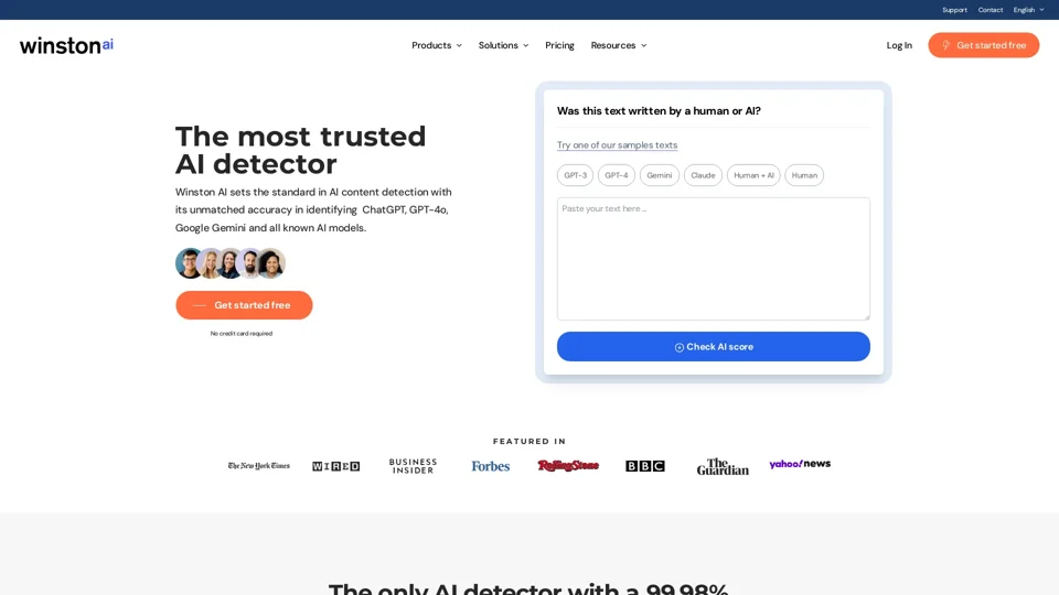 The Most Trusted AI Detector | ChatGPT Detection Tool