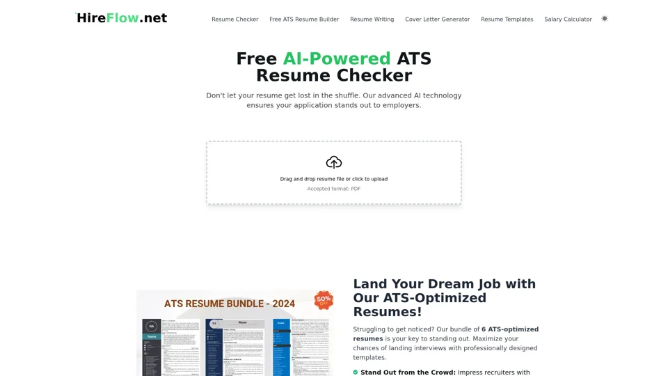 Free ATS Resume Checker (2024) | AI-Powered Resume Review