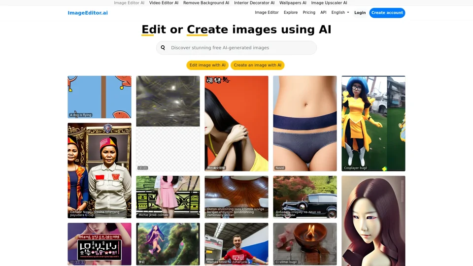 Image Editor AI: Edit or make images using AI | ImageEditor.AI