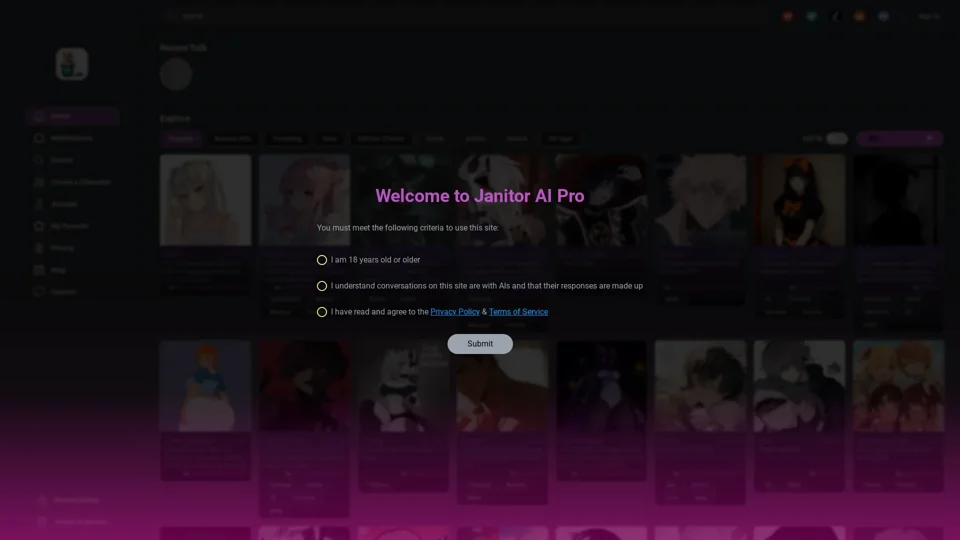 Janitor AI Pro - Wow such bots