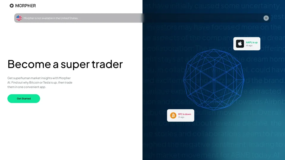 Become a super trader with Morpher AI
