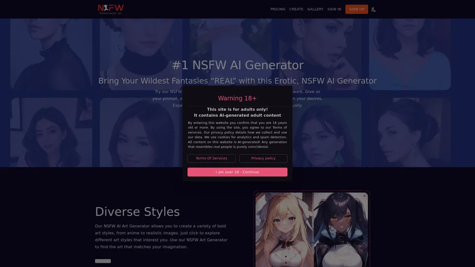 #1 NSFW AI Art Generator