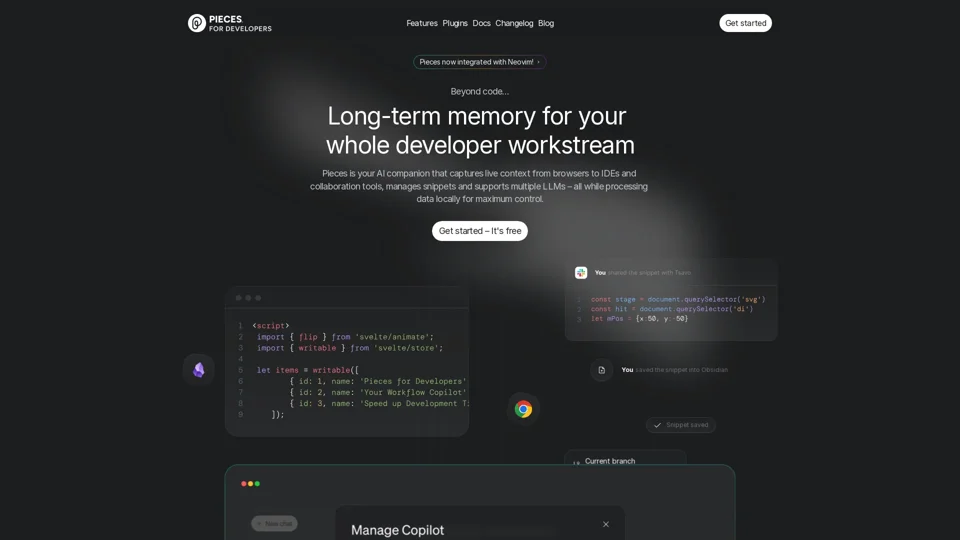 Pieces for Developers — Long term memory for developer workflows