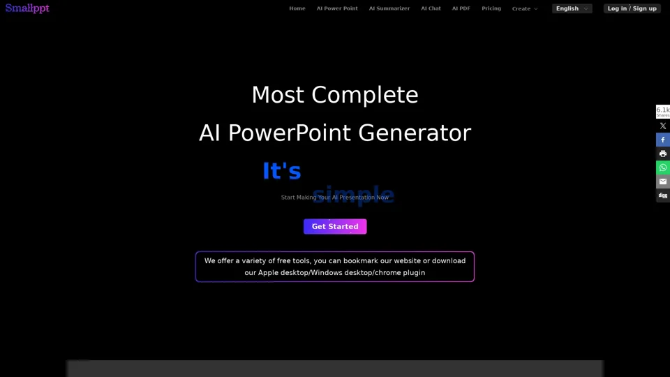 Smallppt : Create Stunning AI Presentations & Mind Maps