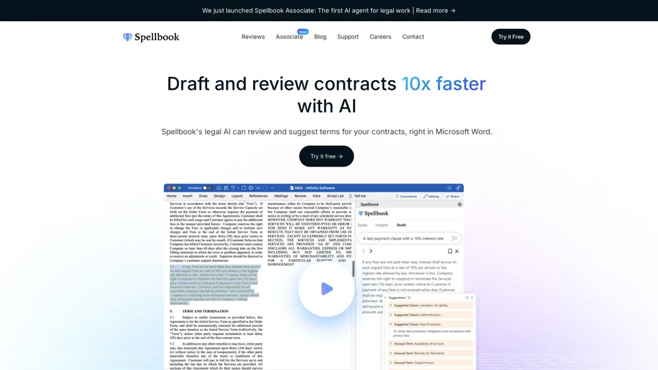 Spellbook - AI Contract Review & Drafting