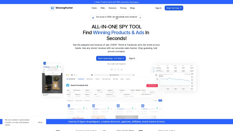 Winning Hunter - All-In-One Ecommerce Spytool