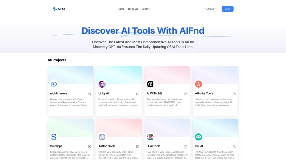 AIFnd.net: Discover the Latest and Best AI Tools