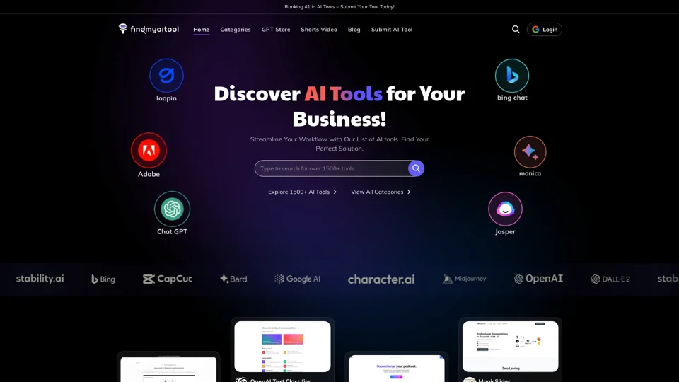 FindMyAITool: Discover the Best AI Tools for Every Need