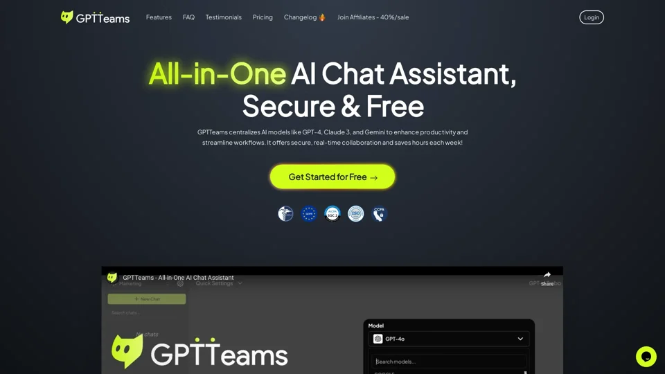 GPT TEAMS - All-in-One AI Chat Assistant
