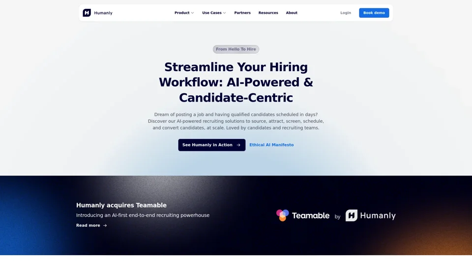 Conversational AI For Hiring At Scale | Humanly