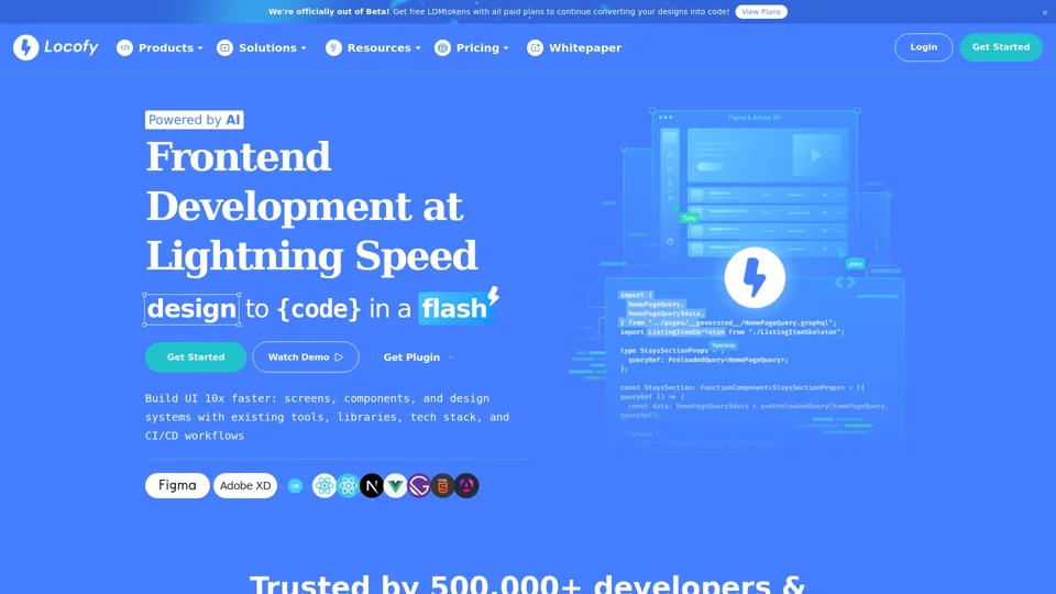 Locofy.ai - ship your products 10x faster — with low code