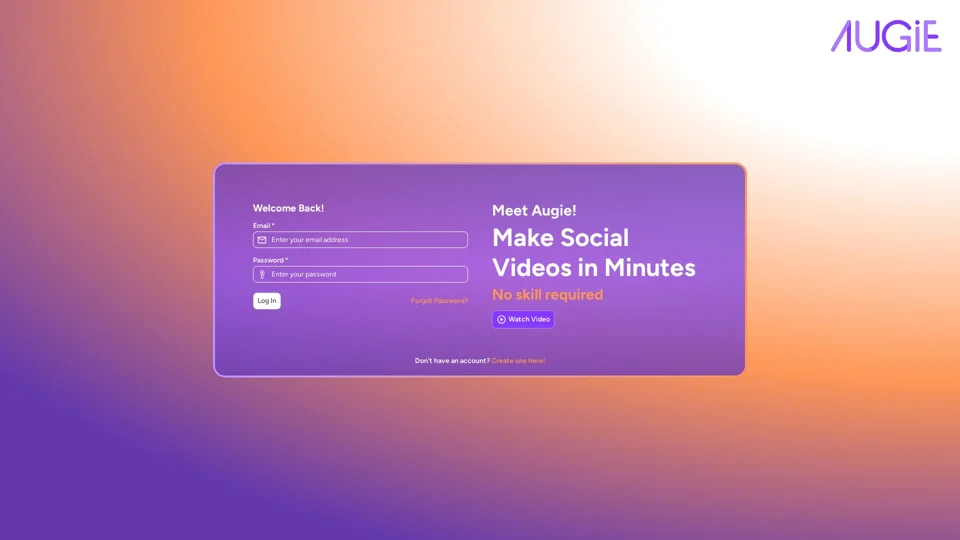 Augie Studio: AI Assisted Video Creation & Editing