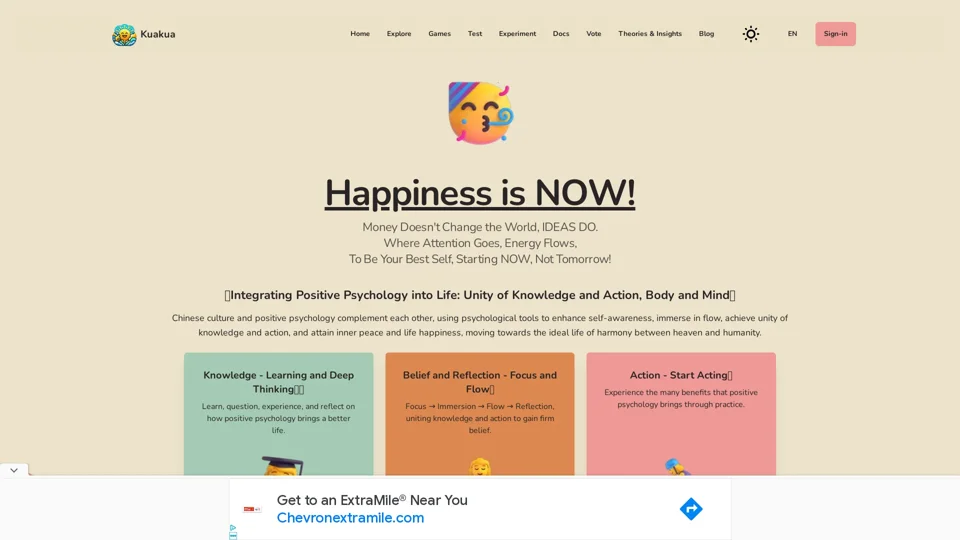 Happiness Unleash Power within by Psychology & AI | kuakua