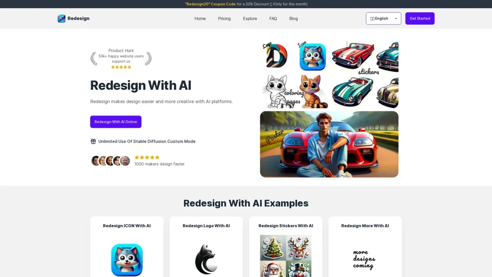 Redesign With AI - Redesign makes design easier and more creative with AI online.