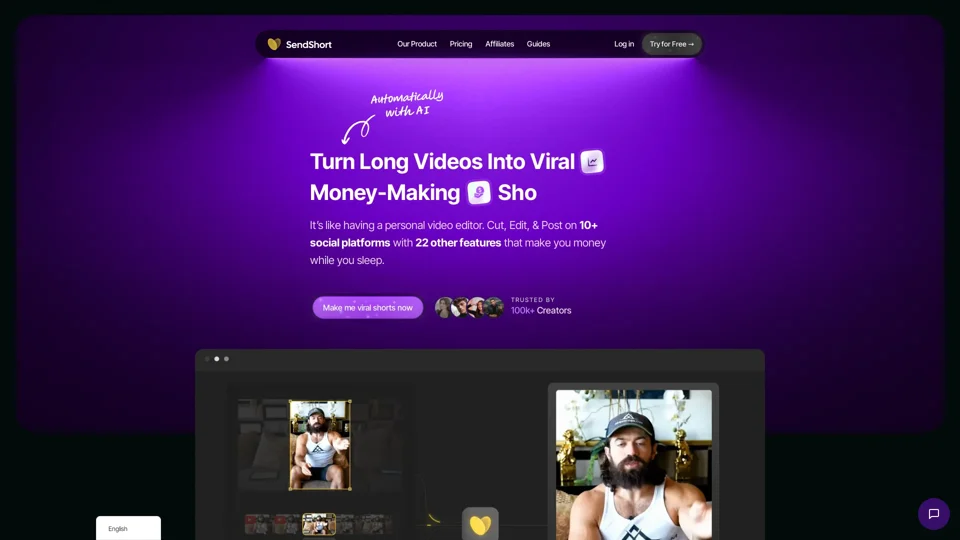 SendShort - Create Viral Shorts Instantly with SendShort