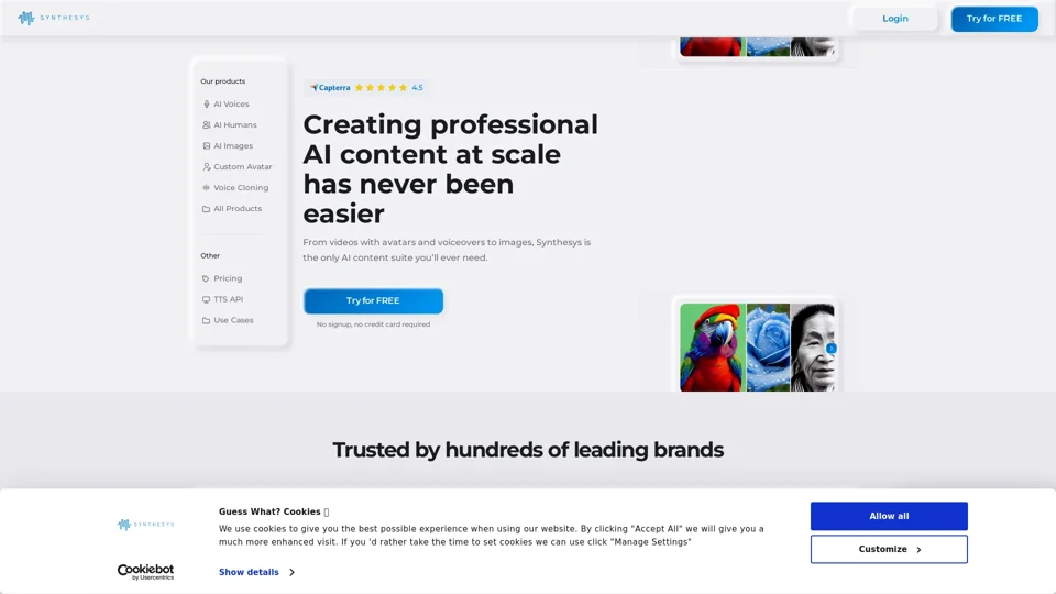 Unlock Generative AI Content At Scale | Synthesys.io