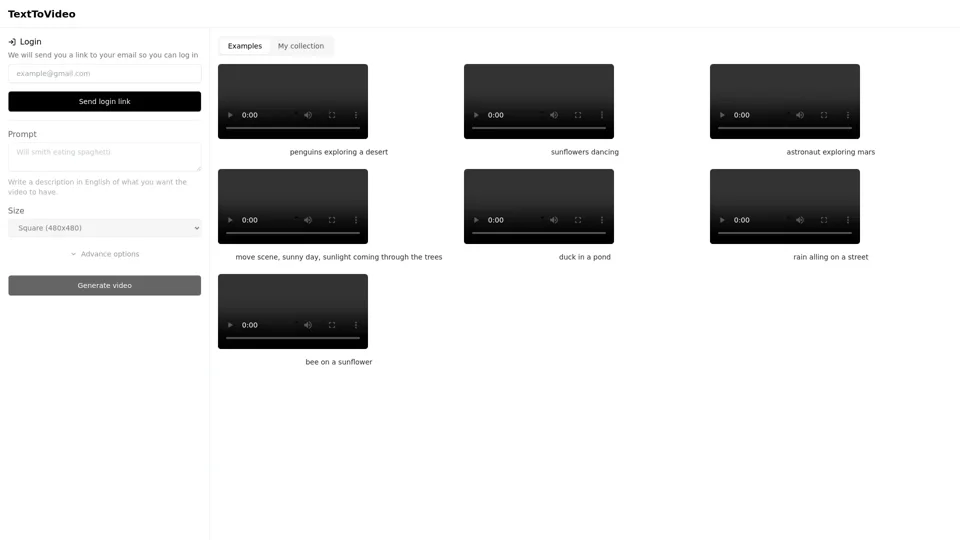 TextToVideo | Create videos from text