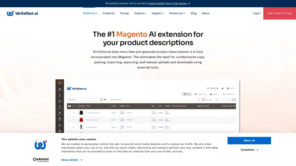 The #1 Magento AI Extension - Write SEO Product Descriptions using AI