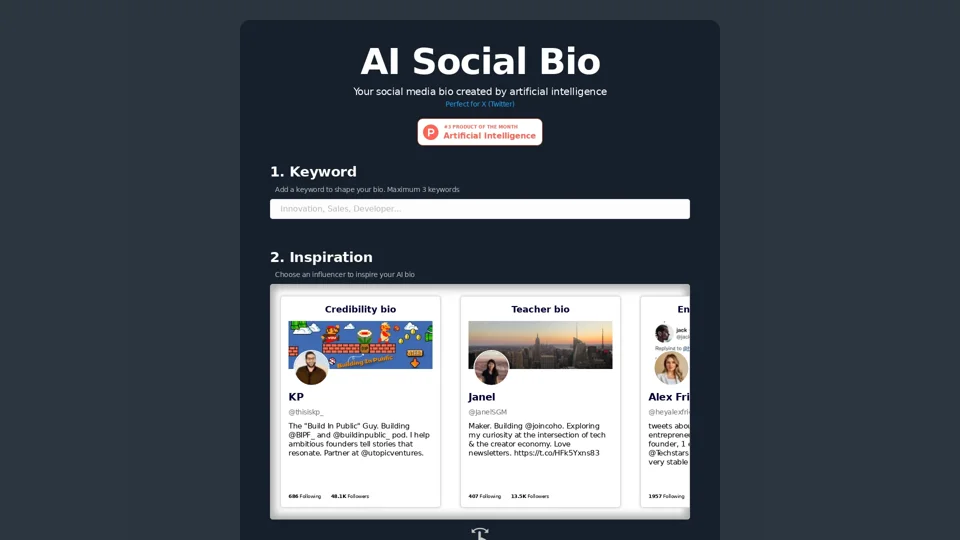 AI Social Bio