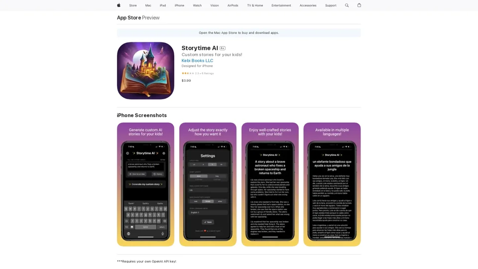 Storytime AI on the App Store