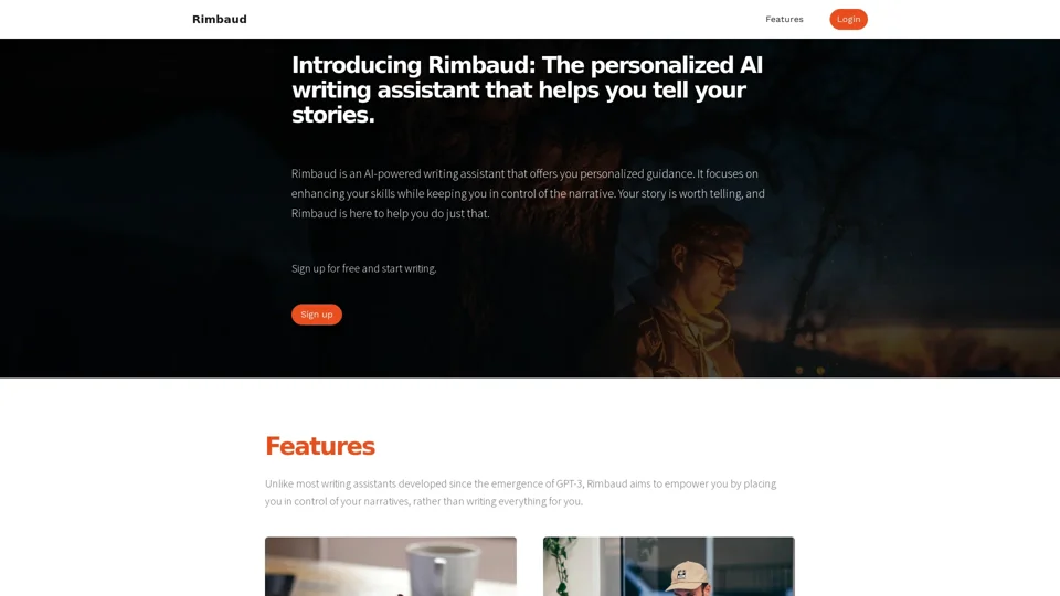 Rimbaud AI - The personalized AI writing assistant that helps you tell your stories.