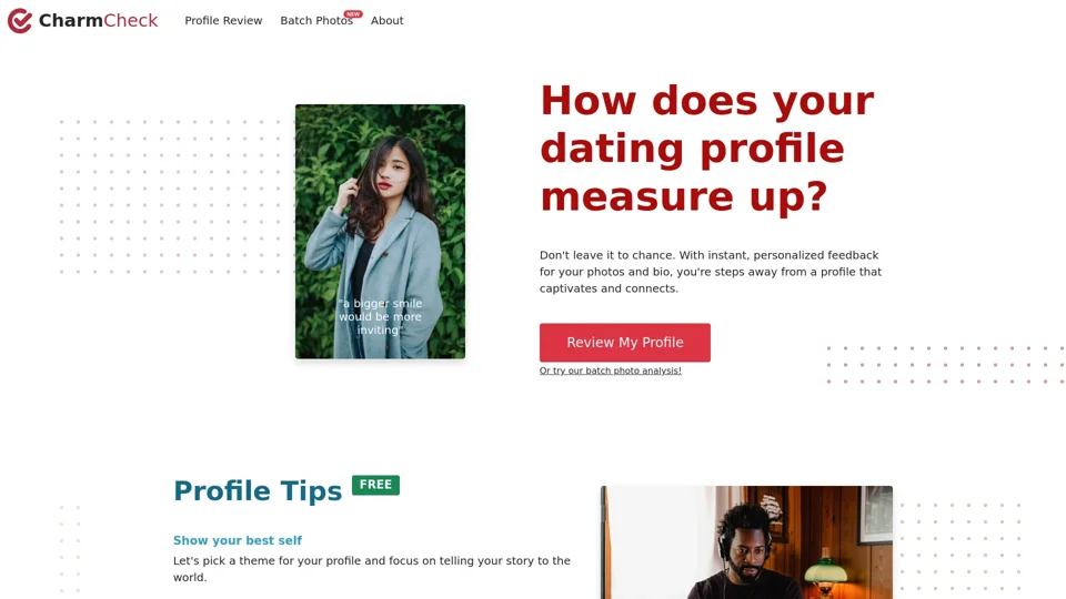 Charm Check | Crafting Irresistible Dating Profiles