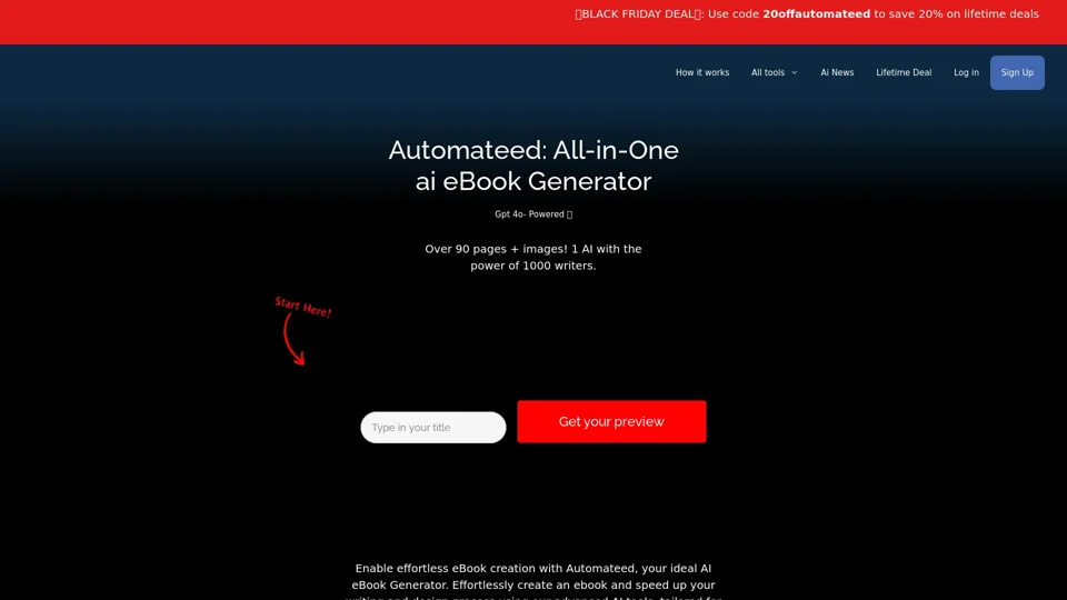 Ai Ebook Generator | Leadmagnet & eBook Creator