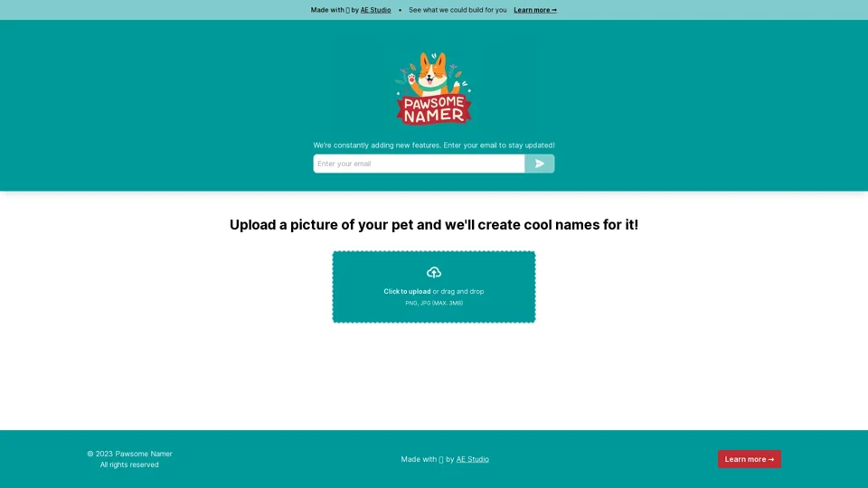 Pawsome Namer - Pet Name Generator