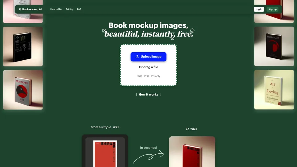 Book mockup AI