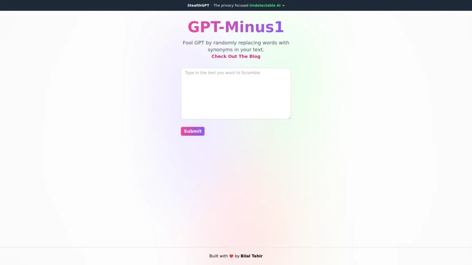 GPT-Minus1