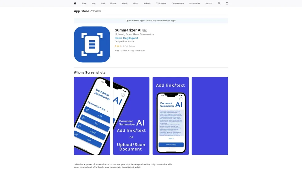 Summarizer AI on the App Store