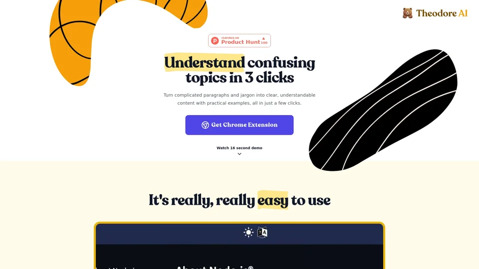 Understand confusing topics in 3 clicks | Theodore AI