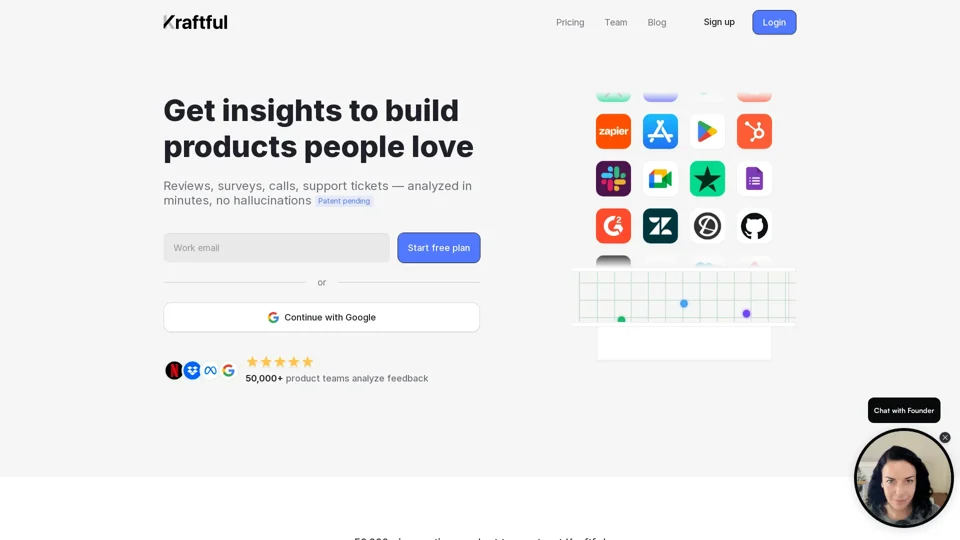 Kraftful: AI for Product Builders. The Ultimate Copilot for User Feedback