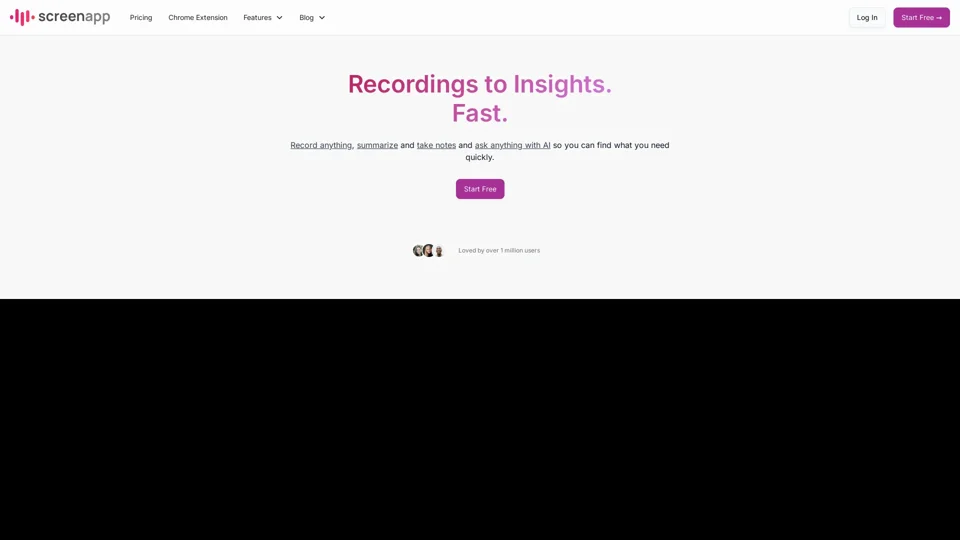 ScreenApp - AI Notetaker, Transcription, Summarizer and Recorder for Audio and Video