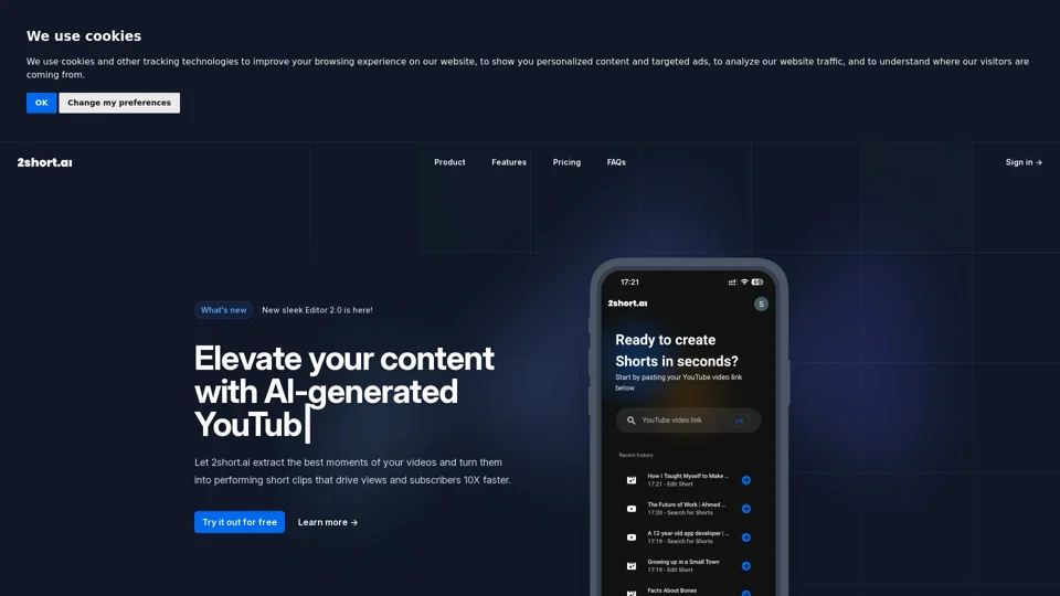 2short.ai - AI YouTube Shorts generator