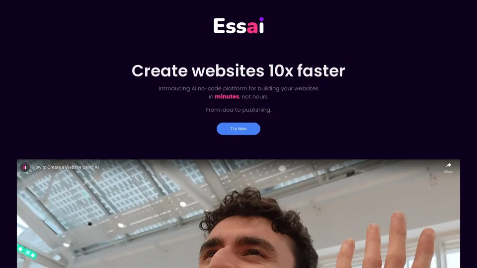 Essai - Generative AI for websites