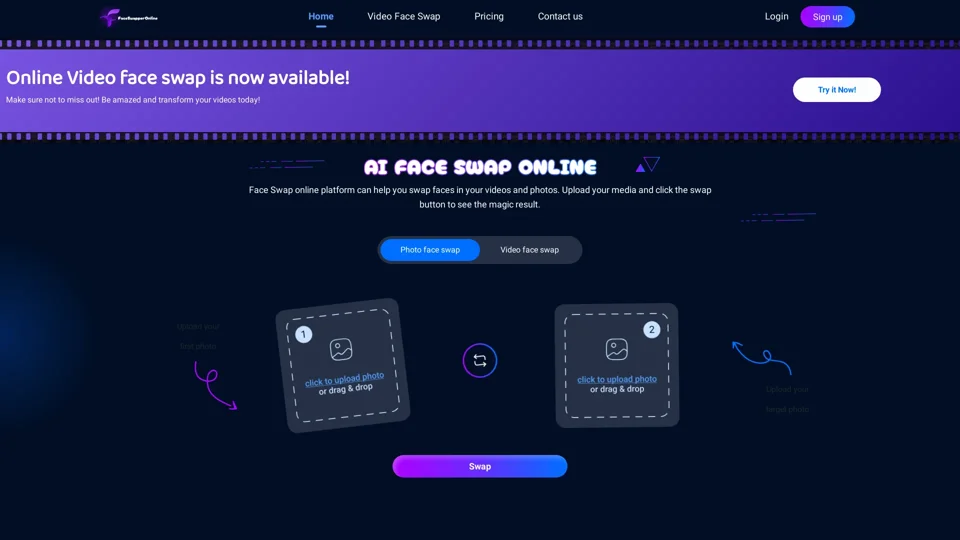 ai face swap online | video & photos faceswapper