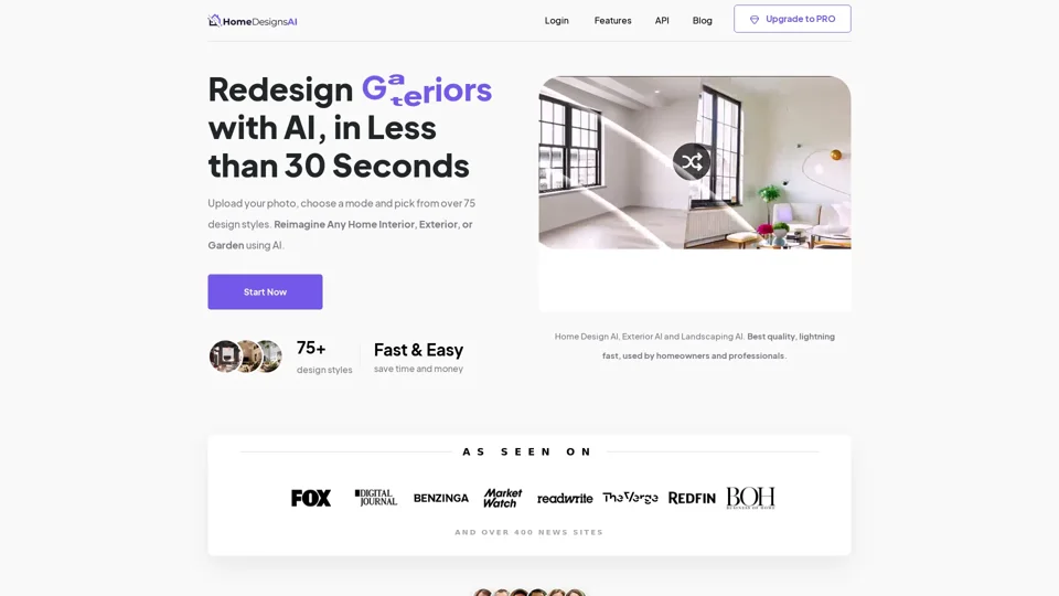 HomeDesignsAI - Instant Interior & Exterior Decoration with AI
