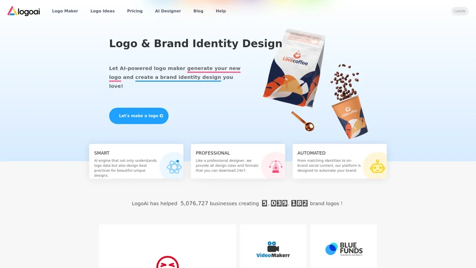 Design A New Logo & Brand Identity You Love! - LogoAI.com