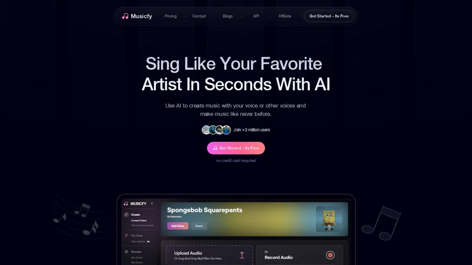 Musicfy AI - AI Voice Song Generator