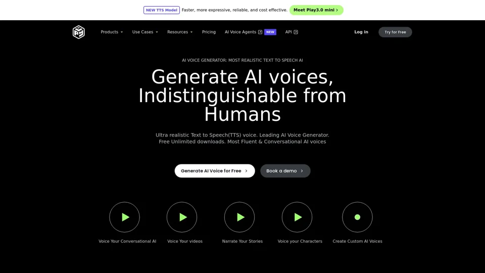 AI Voice Generator: Realistic Text to Speech and AI Voiceover | PlayHT