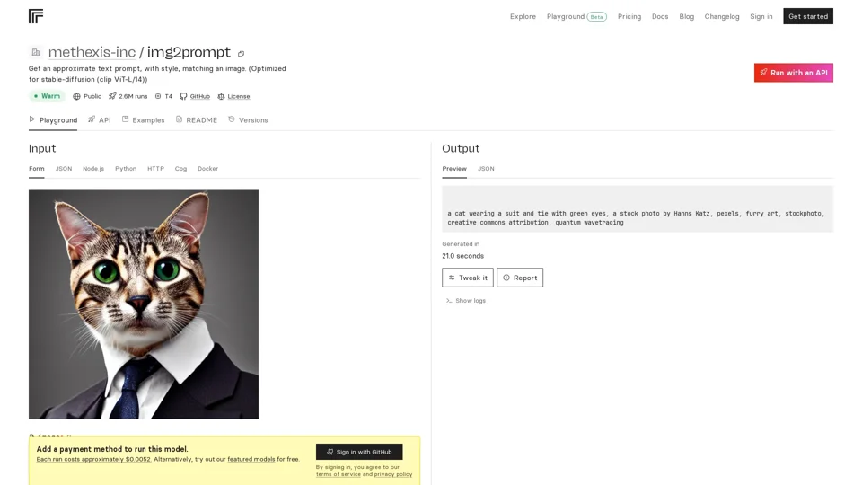 methexis-inc/img2prompt – Run with an API on Replicate
