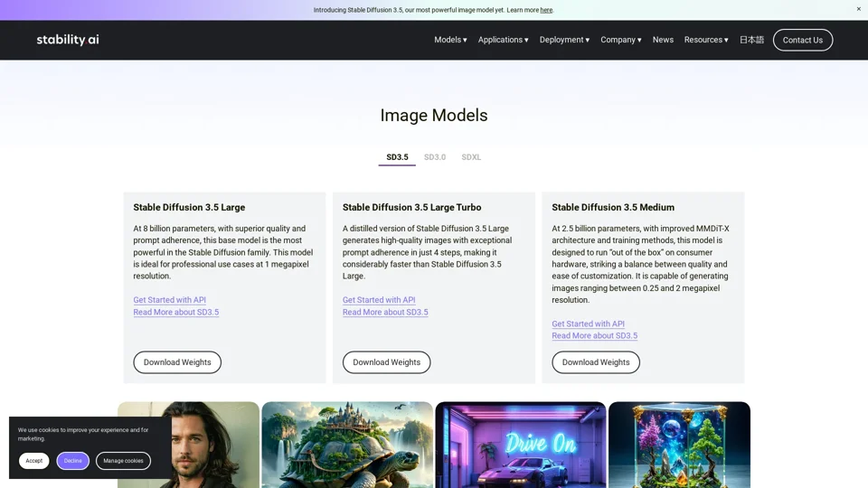 Stability AI Image Models — Stability AI