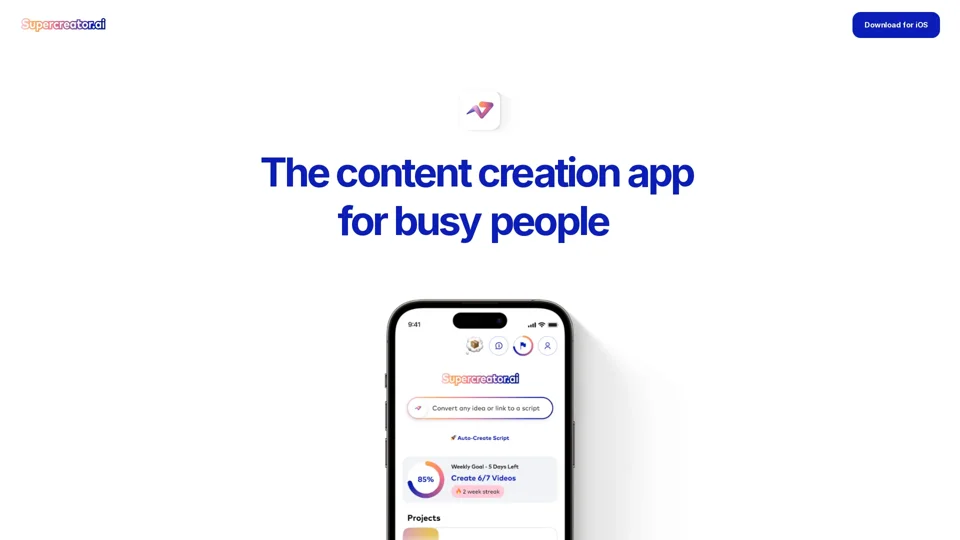 The content creation app for busy people