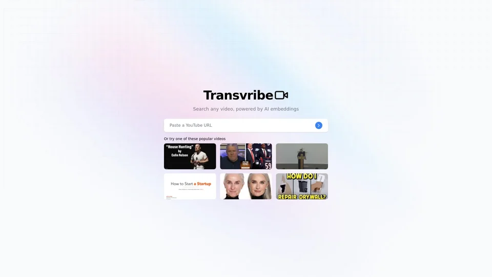 Transvribe | Ask any video any qustion