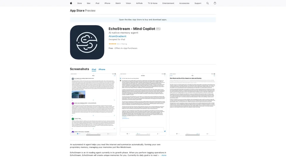 EchoStream - Mind Copilot on the App Store