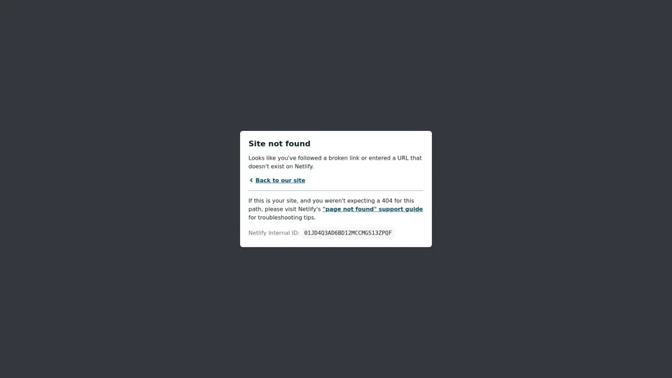 Site not found