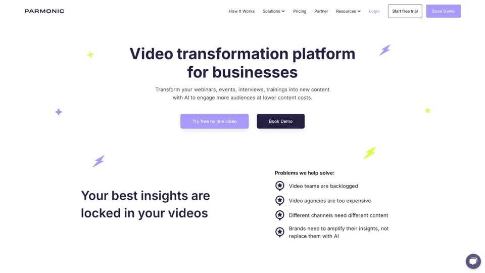 Parmonic: Turn long videos into compelling, consumable content