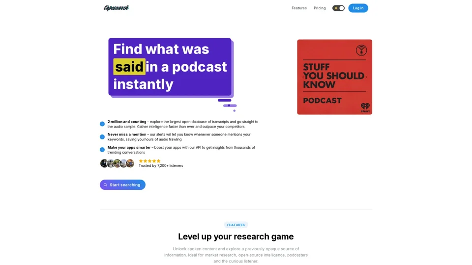Tapesearch - Every Podcast Conversation at Your Fingertips