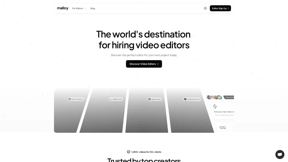 Malloy - The World's Destination for Video Editors